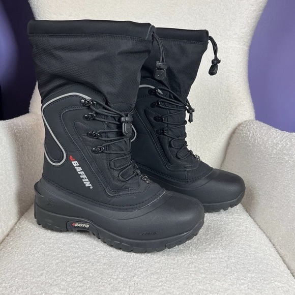 Baffin Flare Snow Boots Black Removable Inner Waterpro Lightweight Women's 8 - Picture 2 of 16